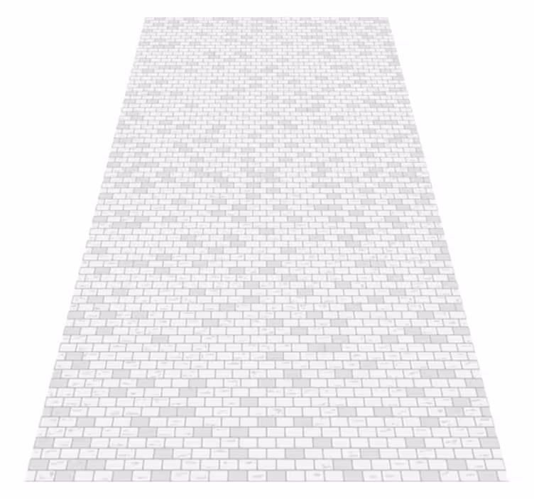 Tapis vinyle salle de bain motif briques élégant - TenStickers