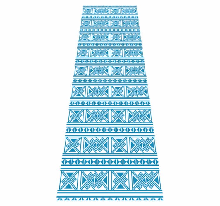 Tapis vinyle salle de bain motif bleu - TenStickers