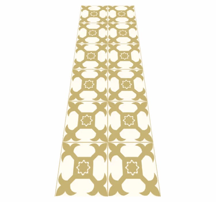 Tapis vinyle salle de bain motif carreaux élégants - TenStickers