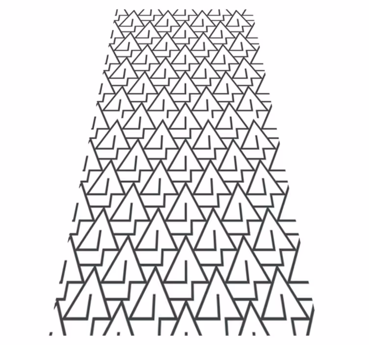 Tapis vinyle salle de bain triangles - TenStickers