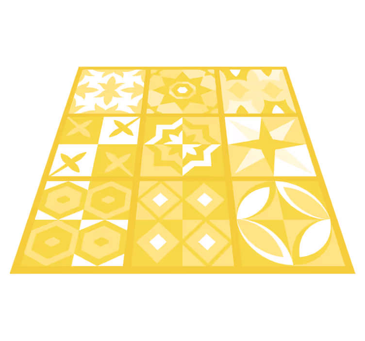 Tapis vinyle salle de bain pantone illuminant - TenStickers