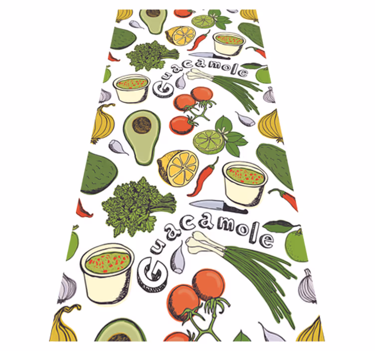 Tapis vinyle cuisine décoratif fruits mexicains - TenStickers