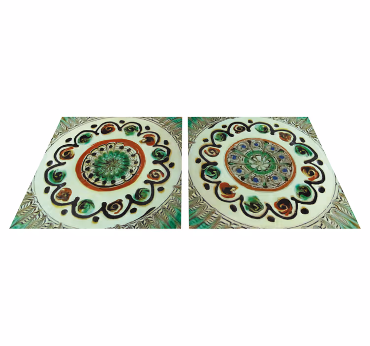 Tapis vinyle cuisine carreaux horezu - TenStickers