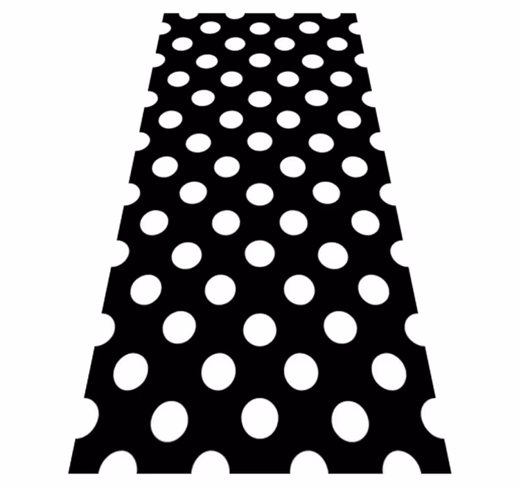 Tapis vinyle cuisine motif à pois - TenStickers