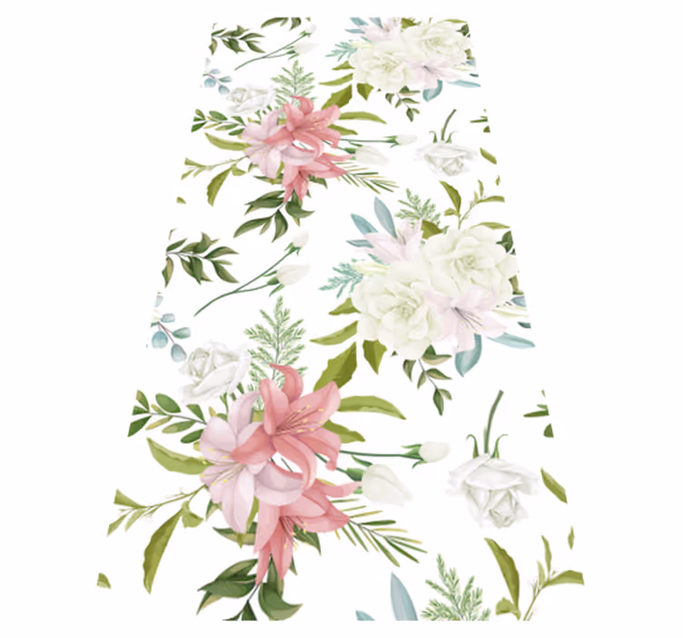 Tapis vinyle cuisine jardin réaliste minimaliste - TenStickers