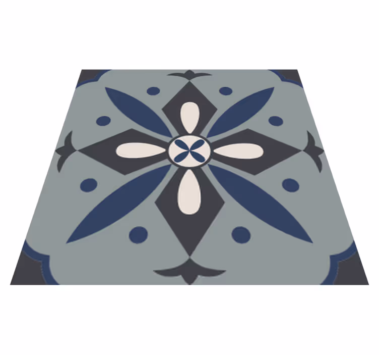 Tapis vinyle cuisine carreaux hydrauliques colorés - TenStickers