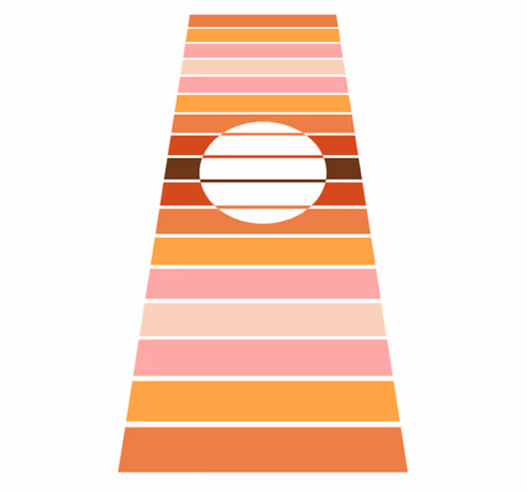 Tapis vinyle cuisine soleil des années 70 - TenStickers