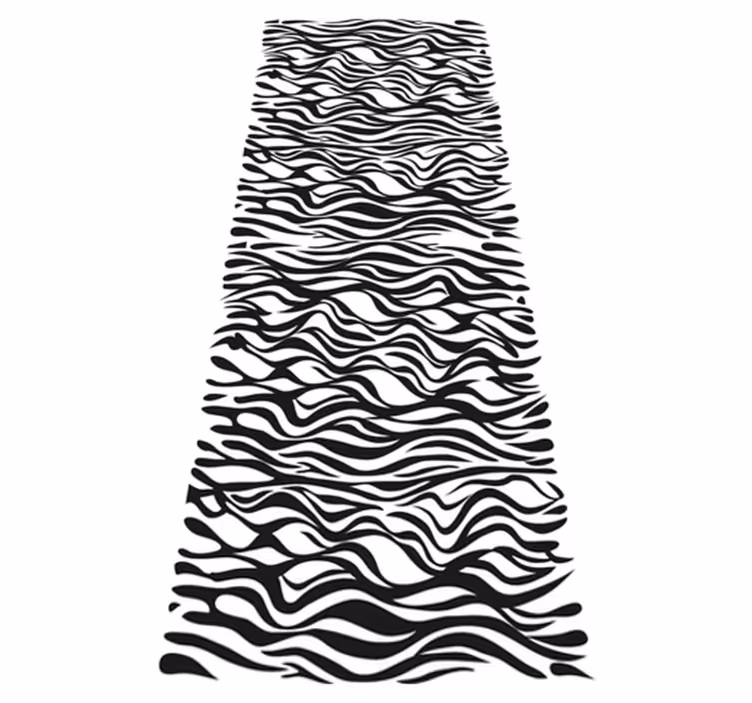 Tapis vinyle cuisine fond zèbre - TenStickers