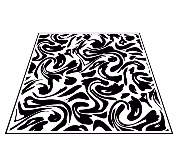 Tapis vinyle cuisine moderne fluide - TenStickers