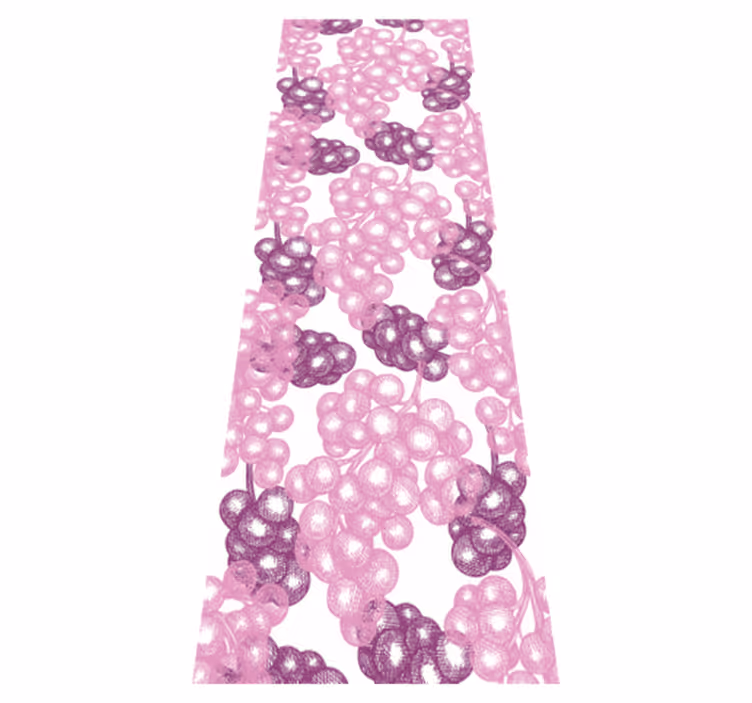 Tapis vinyle cuisine raisins roses et violets - TenStickers