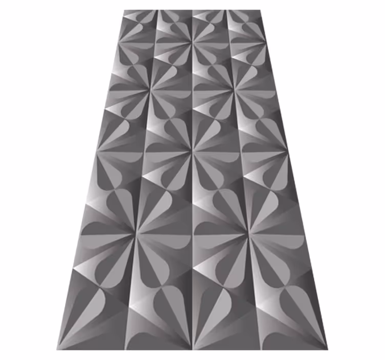 Tapis vinyle cuisine motif floral géométrique vintage - TenStickers