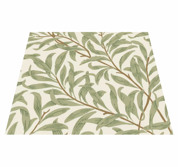 Tapis vinyle cuisine plantes vertes botaniques - TenStickers