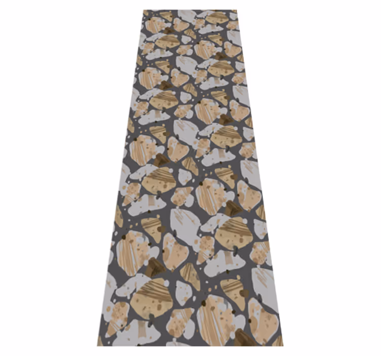 Tapis vinyle chambre motif terrazzo ciment - TenStickers