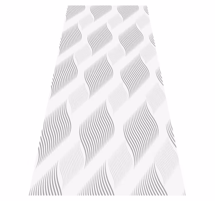 Tapis vinyle chambre motif rétro gris clair - TenStickers