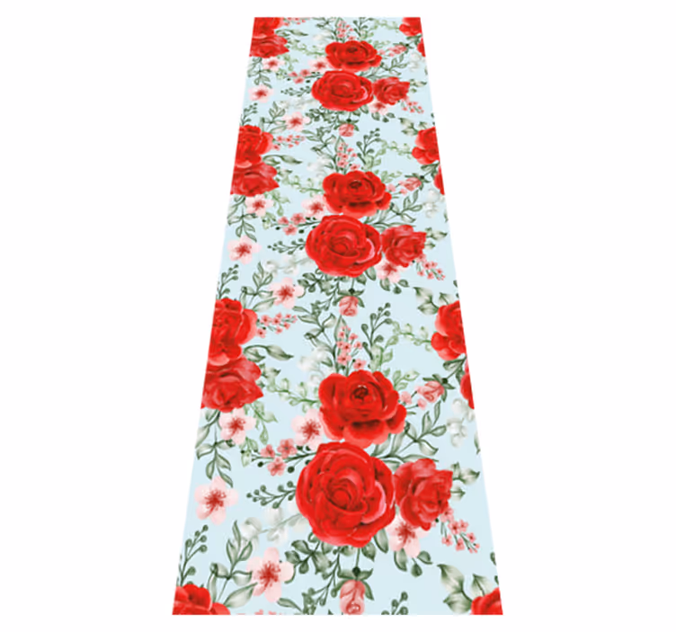Tapis vinyle chambre style fleurs grandmillenial - TenStickers