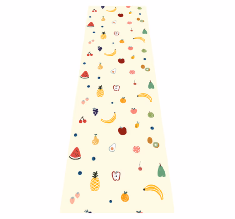 Tapis vinyle chambre motif petits fruits colorés - TenStickers