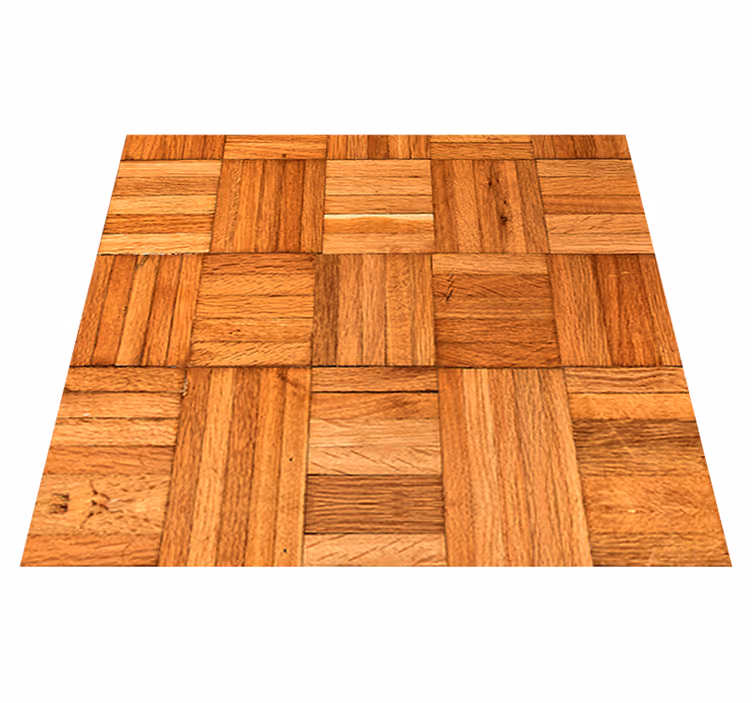 Tapis vinyle bureau - protégé par le tissage bois - TenStickers