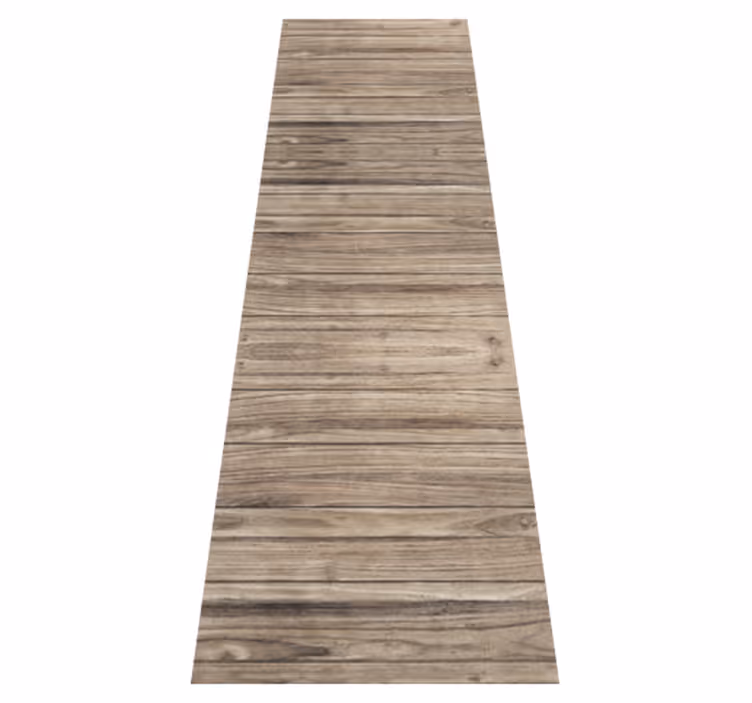 Tapis vinyle bureau lames de bois rustiques grises - TenStickers