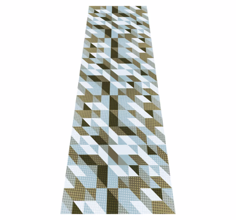 Tapis vinyle bureau triangles modernes - TenStickers
