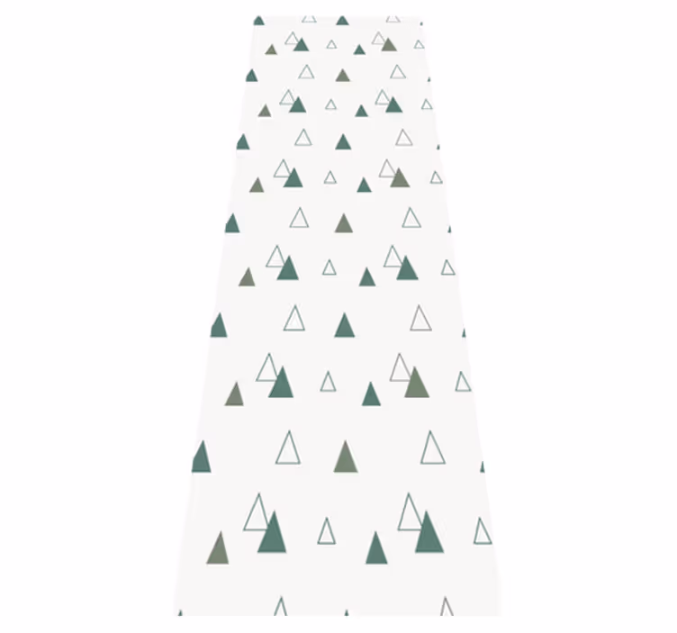 Tapis vinyle bureau triangles couleurs nature - TenStickers