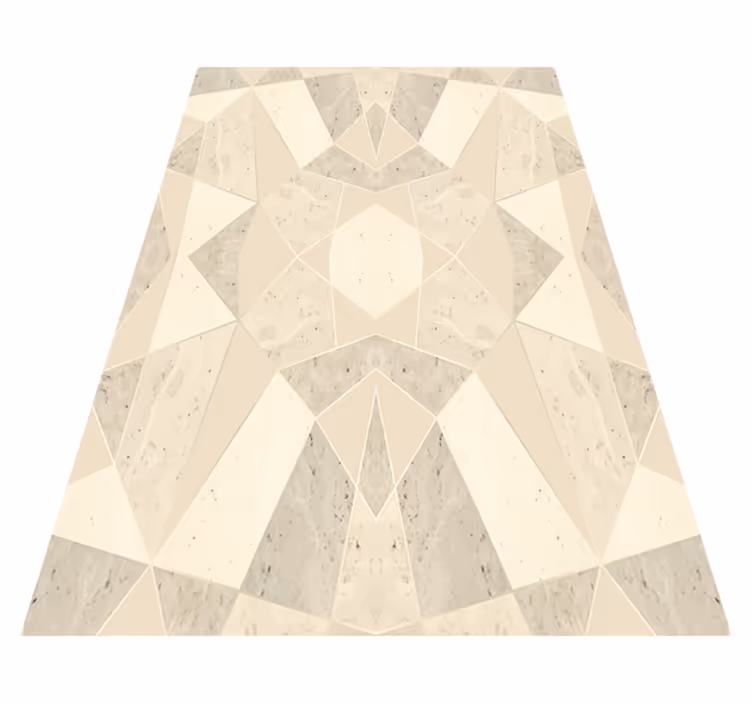 Tapis vinyle bureau triangles dorés 3d - TenStickers