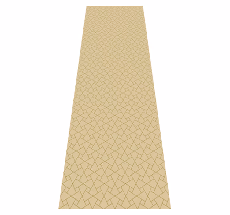 Tapis vinyle bureau gris et beige graphique - TenStickers