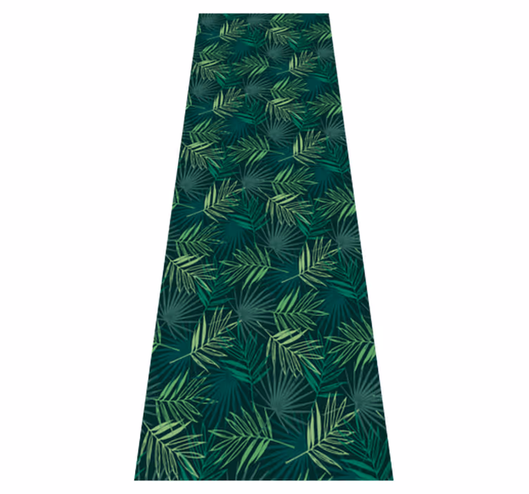 Tapis vinyle bureau motif tropical mélange - TenStickers