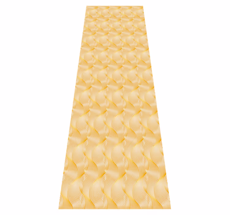 Tapis vinyle bureau illusion de vagues dorées - TenStickers