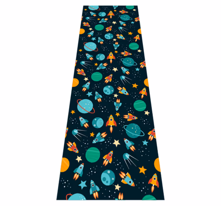 Tapis vinyle chambre espace de design mignon pour enfants - TenStickers