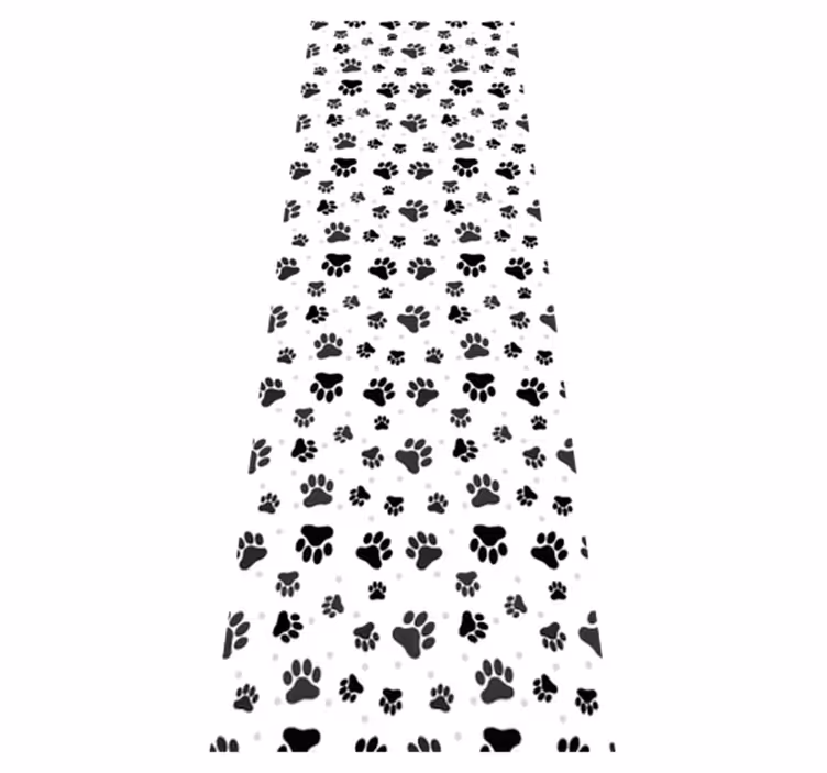 Tapis vinyle chambre motif pattes d'animaux - TenStickers