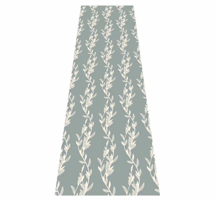 Tapis vinyle chambre style provençal feuilles sur brindilles - TenStickers