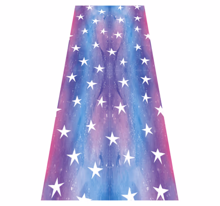 Tapis vinyle chambre texture cosmos violette avec étoiles - TenStickers