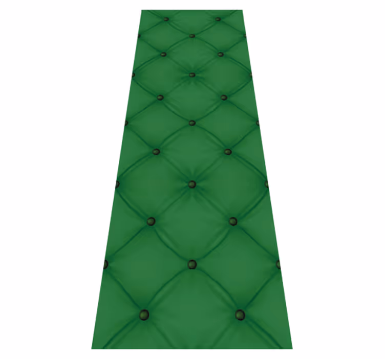 Tapis vinyle chambre imitation velours vert losanges - TenStickers