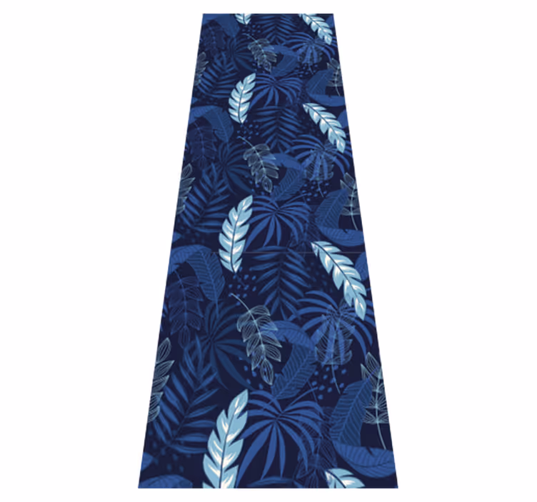 Tapis vinyle chambre maranta bleue et panthère - TenStickers