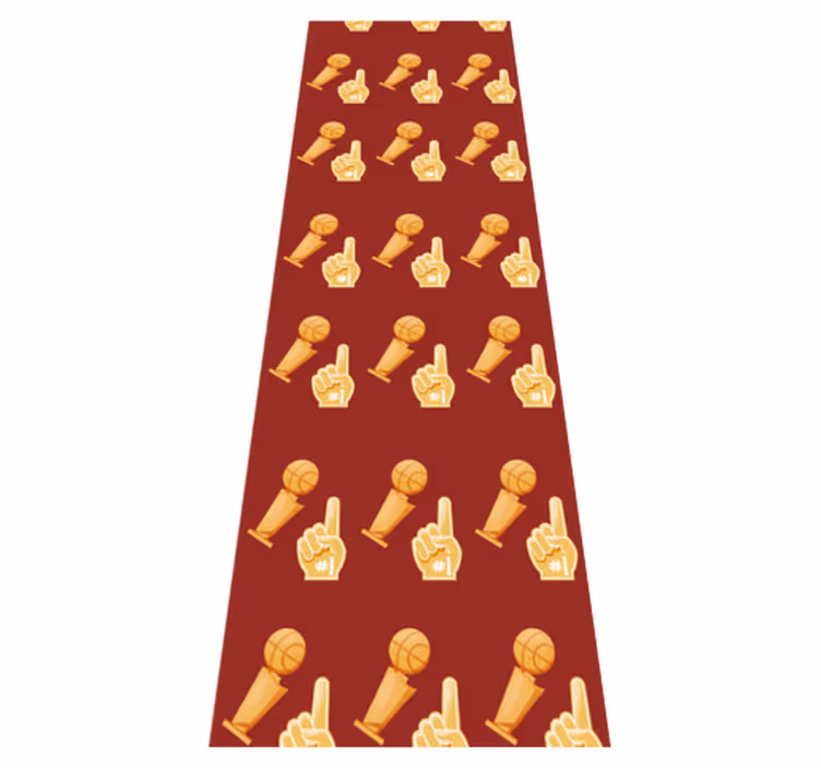 Tapis vinyle chambre motif jeu de basketball - TenStickers