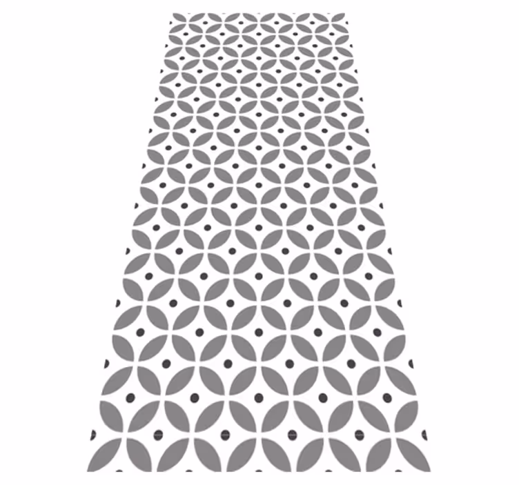Tapis vinyle chambre cercles sans couture style nordique - TenStickers