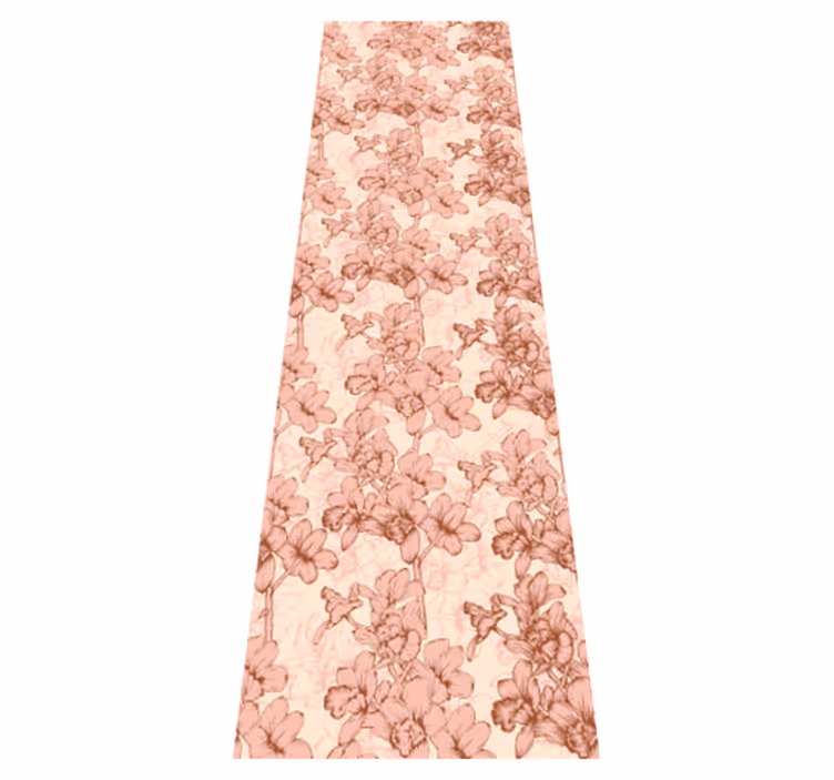 Tapis vinyle chambre fleurs 3d vintage - TenStickers