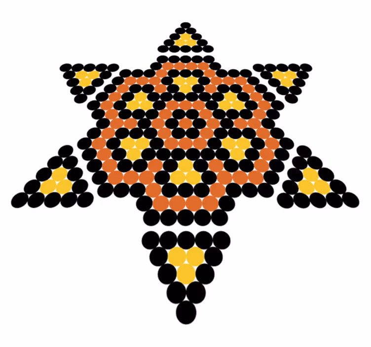 Tapis vinyle chambre sol huichol - TenStickers