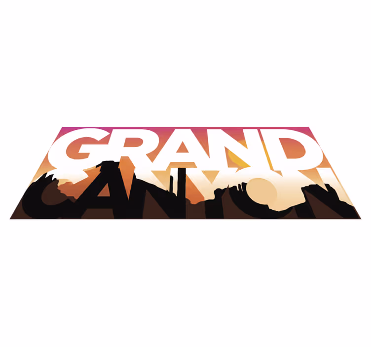 Tapis vinyle chambre grand canyon - TenStickers