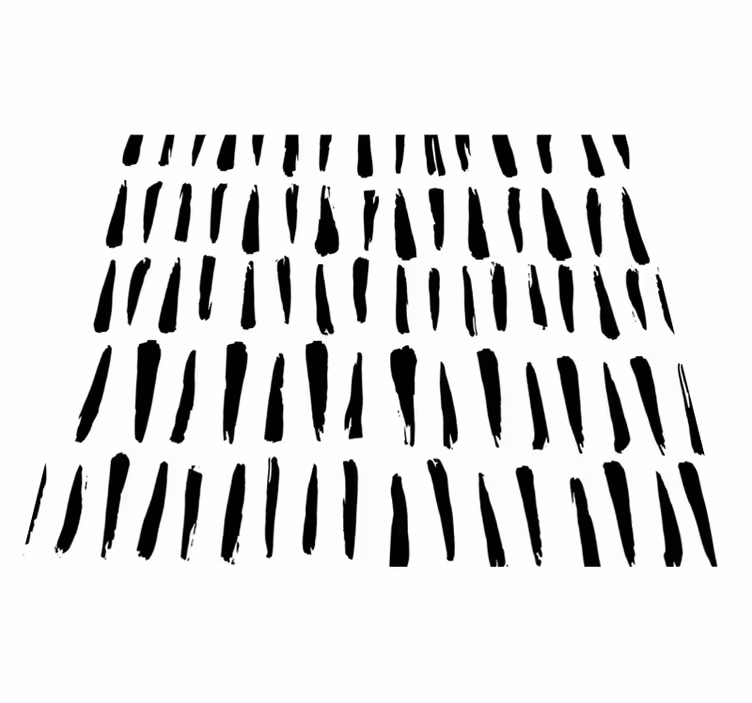 Tapis vinyle nordique à motifs rayures irrégulières - TenStickers