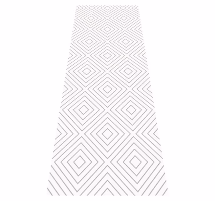 Tapis vinyle nordique motif carreaux gris et blancs - TenStickers