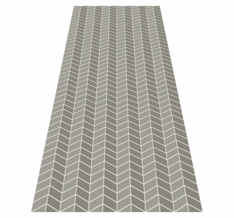 Tapis vinyle nordique motif vertical pastel vert - TenStickers