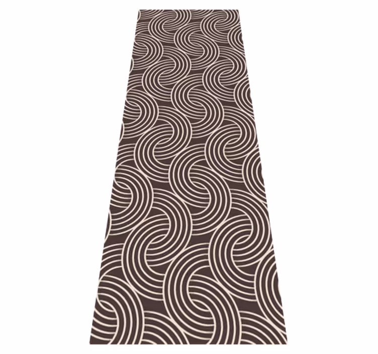 Tapis vinyle nordique motif brun minimaliste - TenStickers