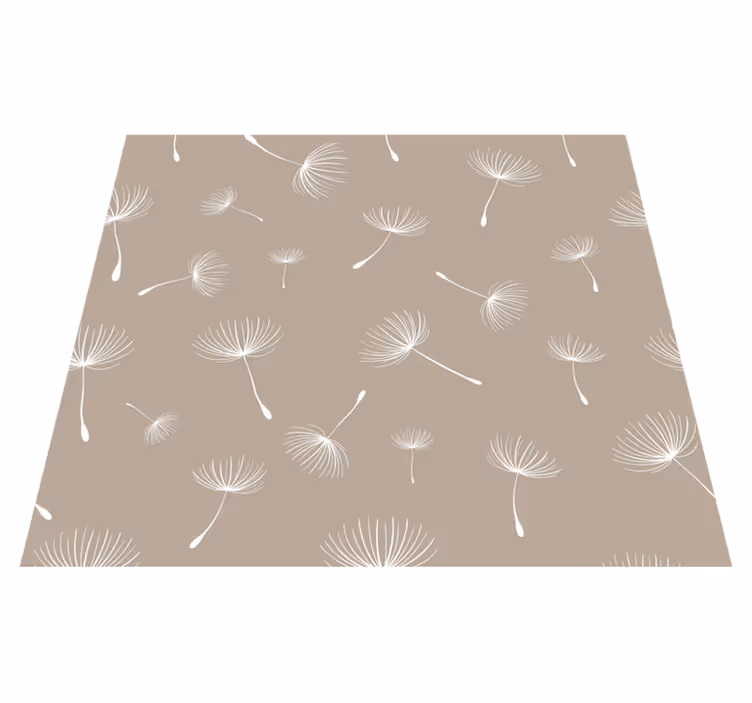 Tapis vinyle nature patchwork de pissenlit - TenStickers