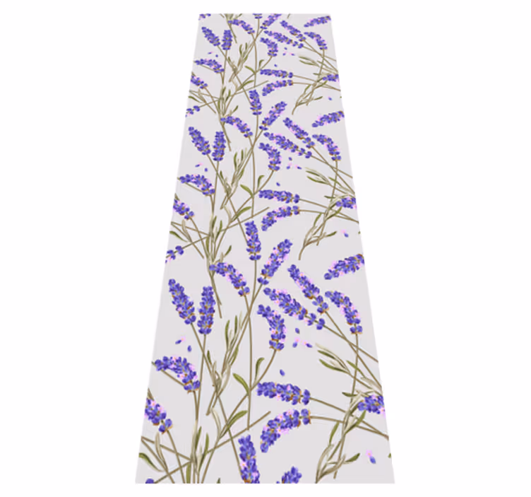 Tapis vinyle nature motif lavande provençal - TenStickers