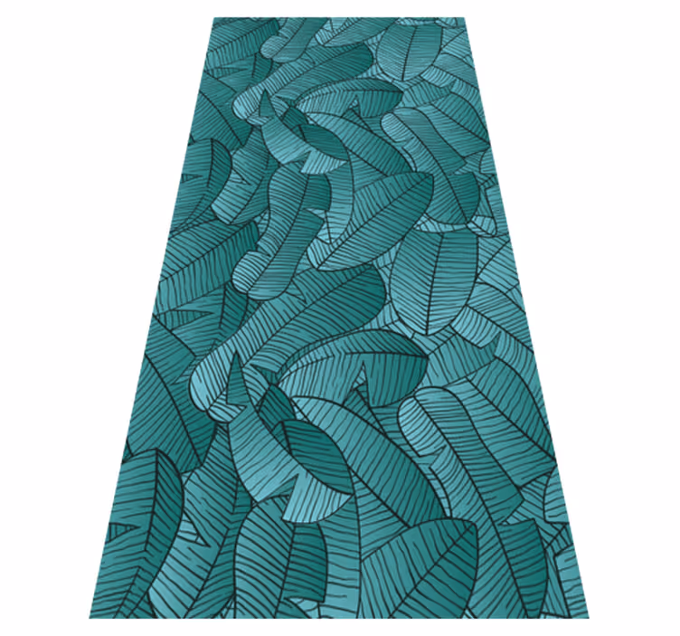 Tapis vinyle nature motif palmiers verts - TenStickers
