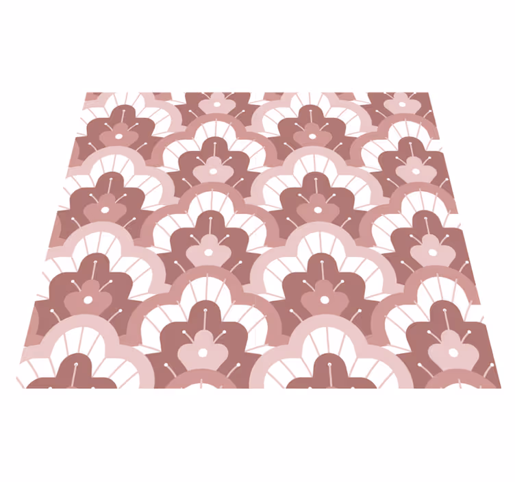 Tapis vinyle vintage rose - TenStickers