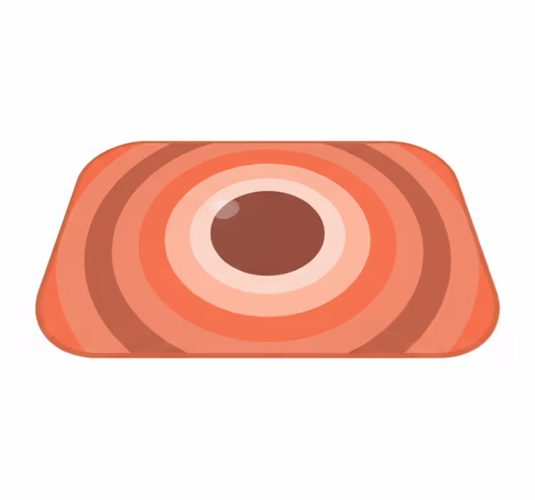 Tapis vinyle moderne terra rosa - TenStickers