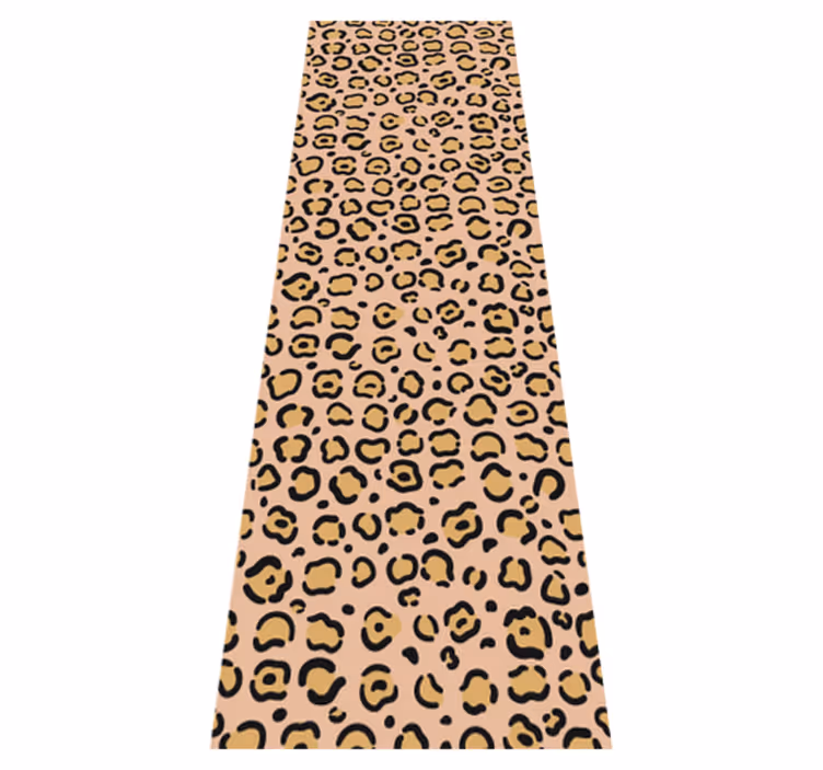 Tapis vinyle animal léopard pastel imprimé - TenStickers