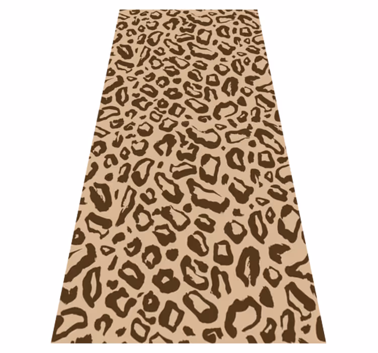 Tapis vinyle animal taches de léopard grandes et petites - TenStickers